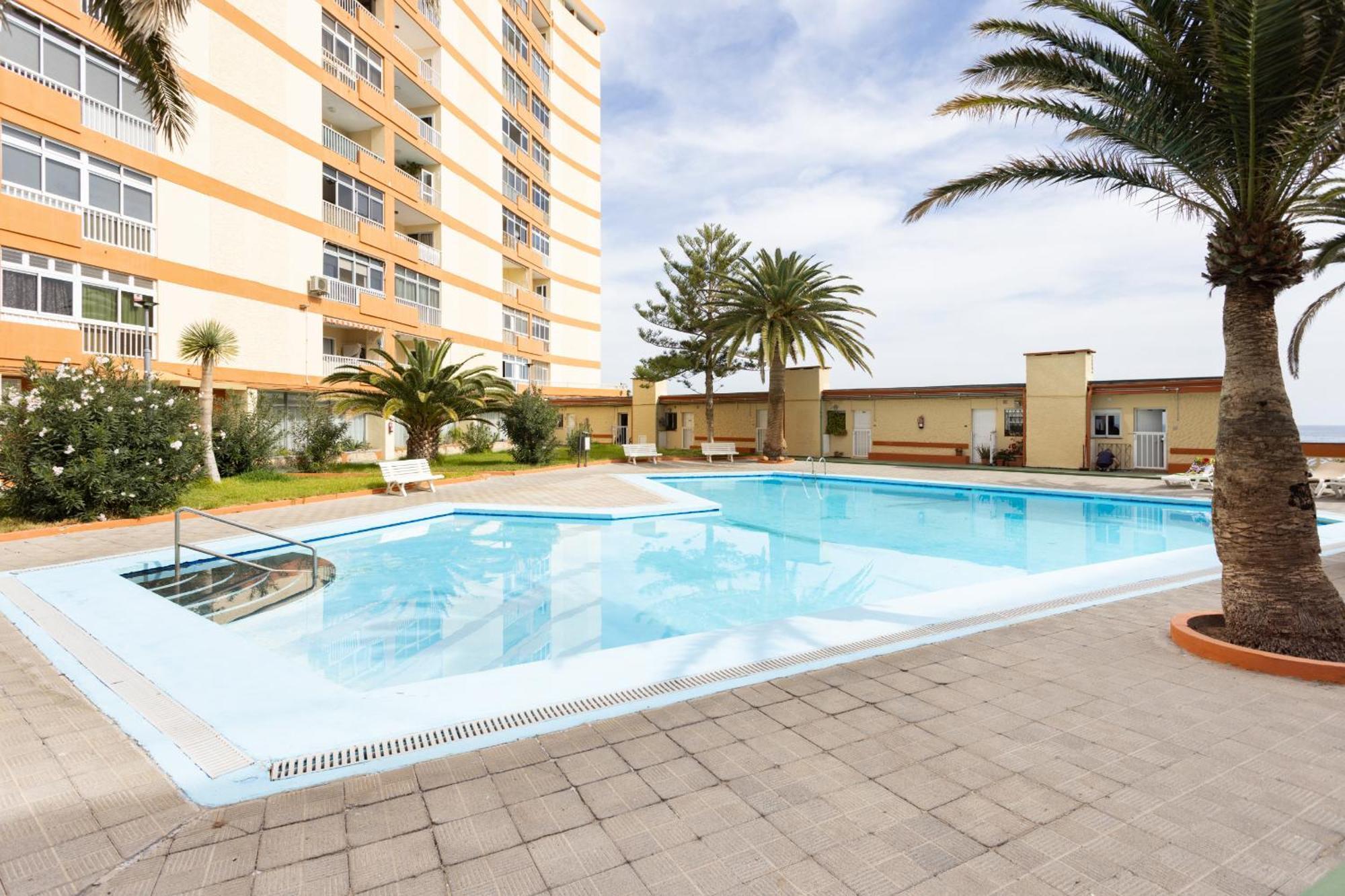 Frontline Duplex Las Arenitas With Pool Candelaria Eksteriør billede